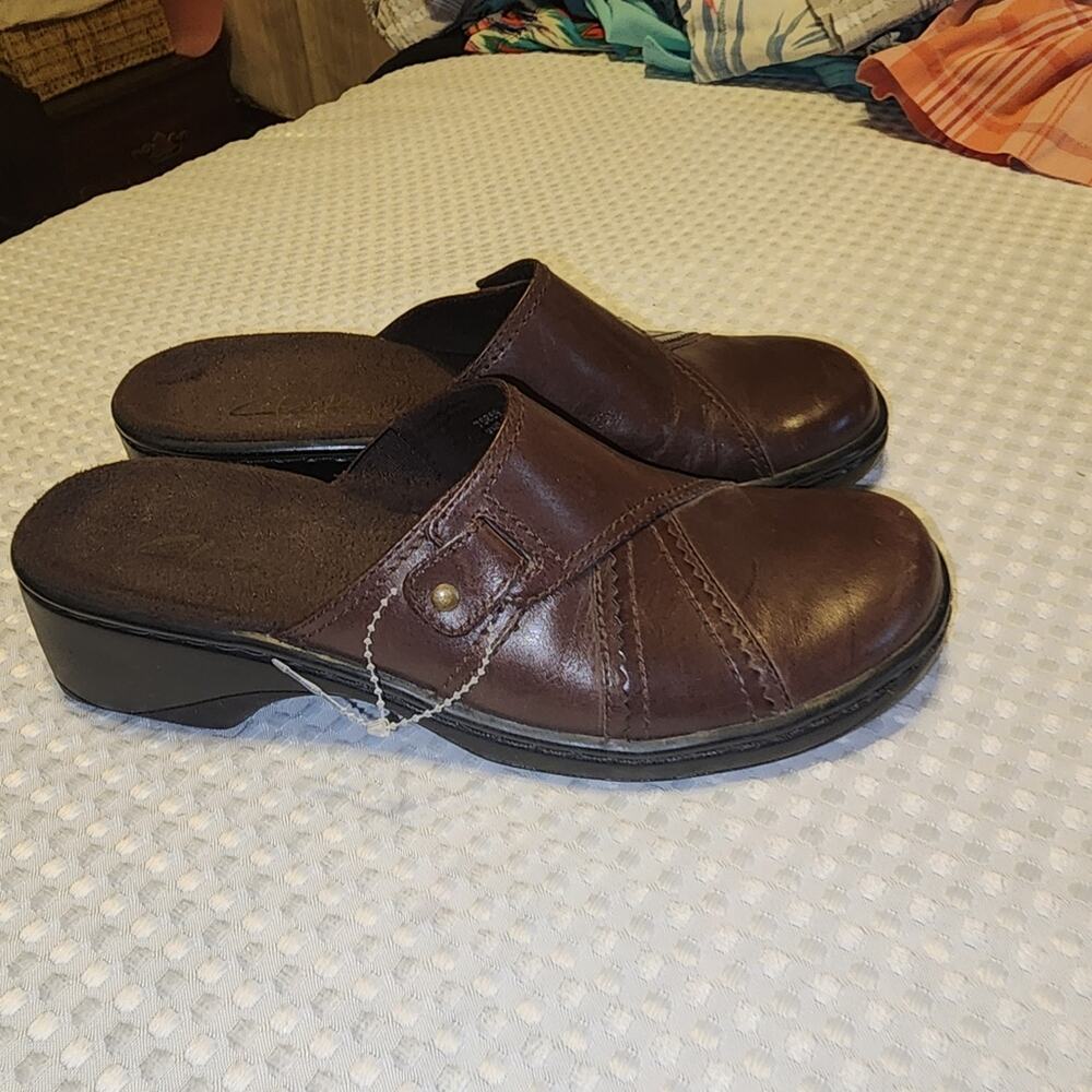 CLARKS EUC WOMEN'S SIZE 7 SLIPONS MULES SHOES